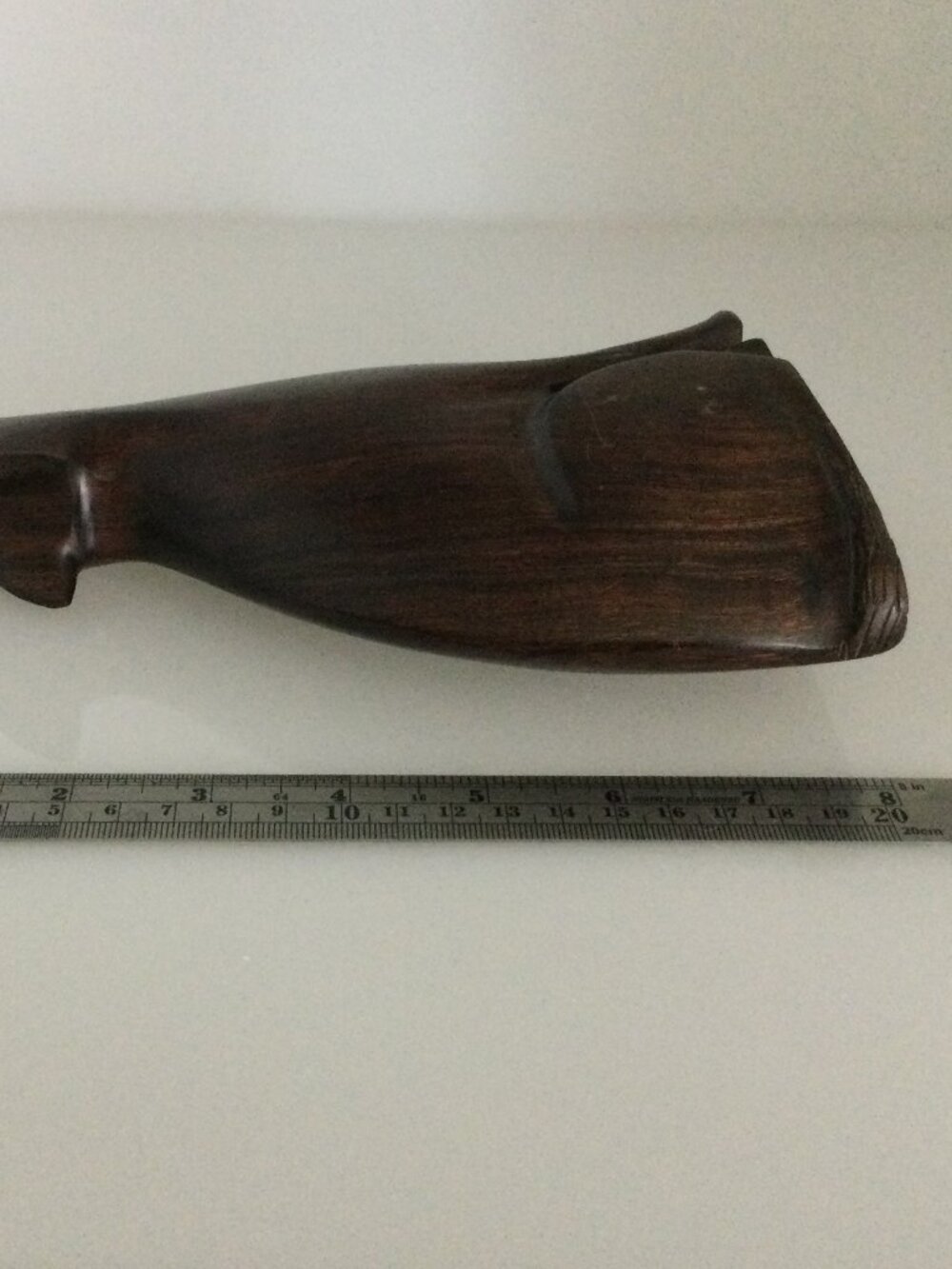 Vintage Hand Carved Ironwood Howling Coyote Wolf Figurine Decor Southwestern - Picture 4 of 4